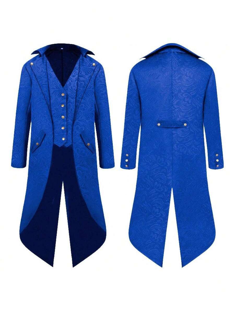 Cosplay Clothing - Jacquard Tuxedo Blue - View 1