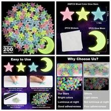 Glow In The Dark Stars For Ceiling Kit With Moon Stickers Galaxy Space Decor For Bedroom Wall And Ceiling - 1 - View 1