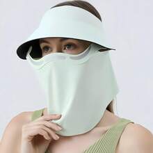 1 chiếc mũ che nắng mùa hè chống tia UV, che kín mặt, làm từ chất liệu lụa băng thoáng khí, có nam châm. - Nhiều màu - Xem 14