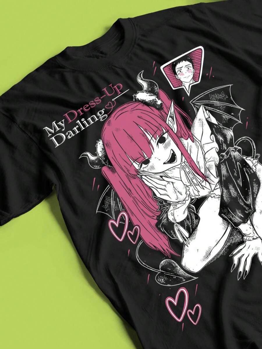 Camiseta UniS1ex My Cosplay Darling Anime, Sailor wakana gojo Manga Waifu Graphic T1EE Shirt, Camiseta de regalo personalizada, Regalo para ella o para él. Camiseta UniS1ex 100 algodón de 220 g, peso ideal para todas las estaciones, adecuada tanto para hombres como para mujeres. Tejido de alta calidad y duradero, suave al tacto y de larga duración. Top transpirable, adecuado para el uso de otoño de las mujeres, uso para vacaciones, Día de la Madre, celebraciones del Día de la Independencia y como regalo. - Negro - Ver 1