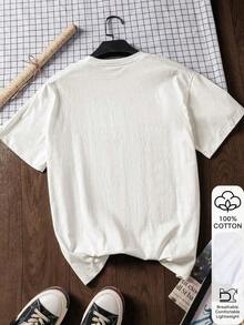 Damsommar-T-shirt med lös passform och DRAMATISKT jordgubbstryck, 100 % bomull, vit kortärmad t-shirt med grafisk design för kinesiska nyårsfestivalen, vårfestivalen, hästens år, gott nytt år, alla hjärtans dag, alla hjärtans dag-present till henne, sommar-T-shirt. - Vitt - Visa 2