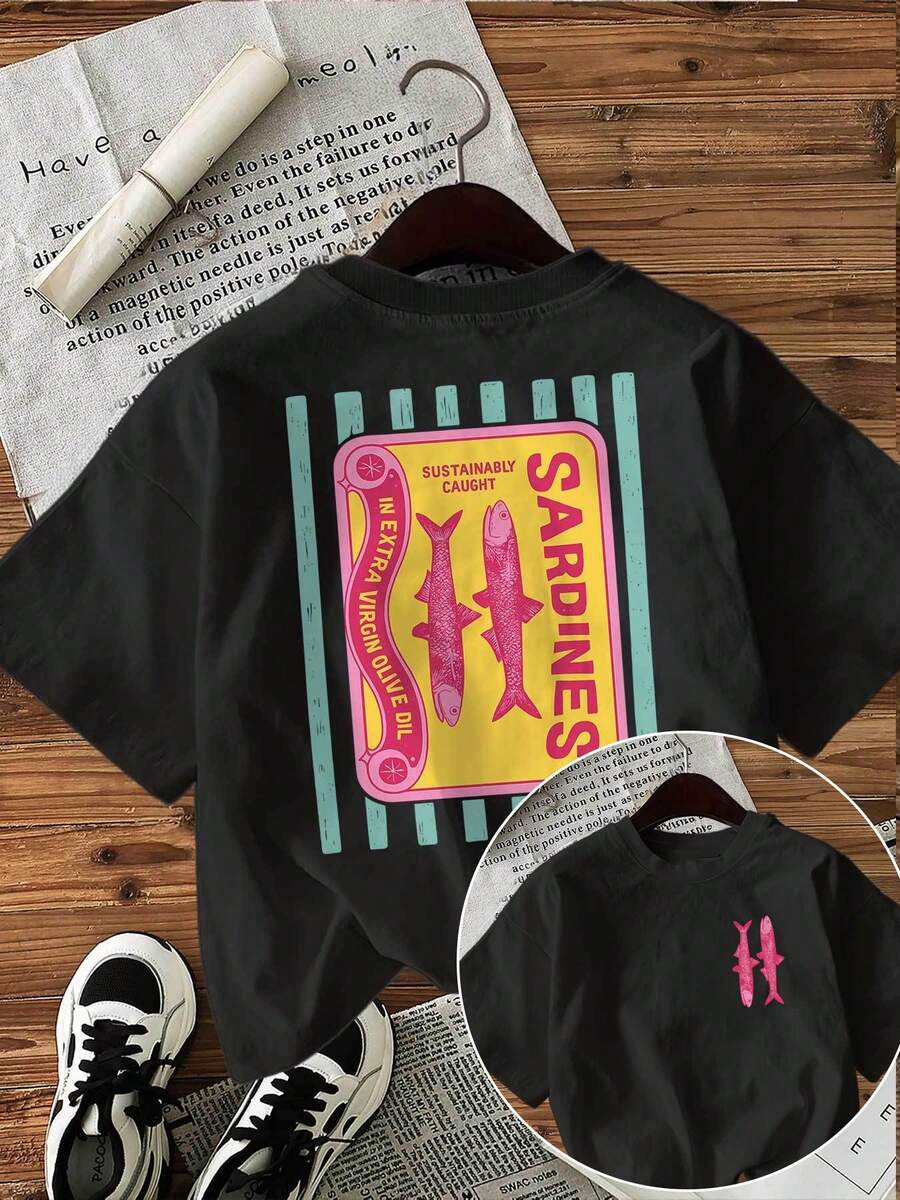 Dam-T-shirts - Svart - Visa 1