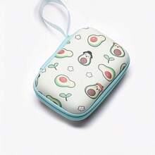 Estuche rígido de EVA multifuncional y portátil con estampado, adecuado para almacenar y proteger cables, cargadores y auriculares - Multicolor - Ver 11