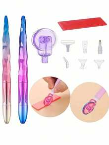 Bộ dụng cụ bút đính đá 5D, ruột bút đính đá, thích hợp cho việc tự làm và thủ công. - Xem 1
