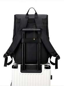 16 Inch Laptop Backpack For Men, Flap Design, Lightweight, Korean Style, Waterproof, For School, Commuting, Travel - Multicolor - View 7