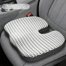 1pc Mesh Design Universal Car Seat Cushion, Memory Foam Booster Pad, Enhances Visibility, Anti-Slip & Wear-Resistant, Suitable For All Seasons, Improves Breathability And Comfort, Car Interior Accessory, Fits For Car, RV, Office Chair - Multicolor - View 9