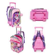 Girls 2-In-1 Rolling Backpack, Suitable For Students - Girls Trolley Bag - View 4