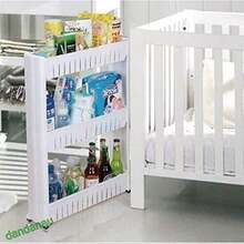 1 Set de Carrito de Almacenamiento Rodante Delgado y Hueco, Organizador Práctico de Plástico Fácil de Ensamblar y Multiusos, Adecuado para Espacios Estrechos en la Cocina, el Baño, el Dormitorio, la Lavandería y la Oficina - Multicolor - Ver 2