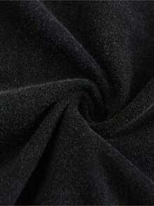 Camiseta de algodón lavado con estampado de texto religioso, estilo casual urbano, adecuada para salir, uso diario, deportes al aire libre y ocasiones para regalar, 180g 100% algodón. - Negro - Ver 5