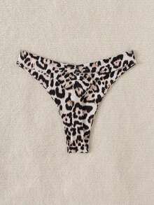 Braguitas de bikini con volantes de unicolor para mujer, sexy y ajustadas, para la playa y celebraciones de Halloween - Multicolor - Ver 2