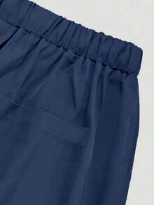 Conjunto de uniforme azul marino para mujer, hecho de tela de alta calidad y transpirable, adecuado para deportes, enfermería y trabajo, con bolsillos, perneras acampanadas, conjunto de uniforme de moda, adecuado para clínicas dentales, conjunto de unifor - Azul marino - Ver 10