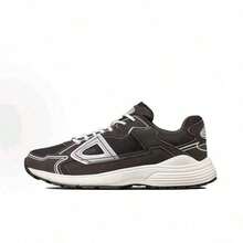 B30 Men's Printed Breathable  CD Sneakers, Dad Shoes, Height-Increasing Outdoor Casual Shoes - Gray - 查看 5