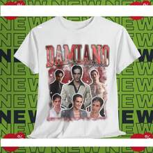 Damiano David Mneskin T-Shirt White - Color: Black/White - Size: Various - Shirt For Women - 100% Cotton Unisex T-Shirt - Premium Casual Comfortable Fit - 白色 - 查看 1
