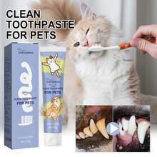 Pasta dental para mascotas - Pasta dental profesional para mascotas para limpiar el sarro y las manchas, blanquear los dientes y el cuidado bucal, apta para perros y gatos - Ver 4