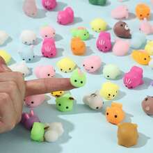 1pc Random Cute Mochi Squeeze Gadgets, Assorted Animal & Fruit Style Anxiety Relief Squishies For Teens, Students & Office Workers, Ideal For Classroom Use, Party Favors, Gift Bag Fillers, Back To School, Birthday & Holiday Presents - Multicolor - View 6