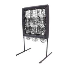 Black Baseball Training Net With 9-Grid Target, 3-Level Height Adjustment & 360° Casters, 27.56 Inch Polyester Rebounder For Home, Backyard, Field, And Other Outdoor And Indoor Places For Baseball Training - Black - View 4