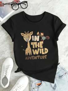 Dam-T-shirts - Svart - Visa 2