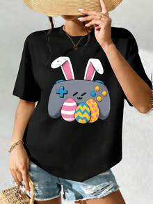 Women T-Shirts - Black - View 2
