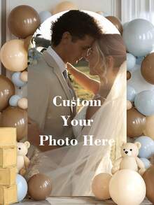 Customized Arched Back Cover - Personalized Arched Back Cover With Image Text, Suitable For Baby Showers, Birthday Parties, Weddings, Graduation Holiday - Multicolor - View 4