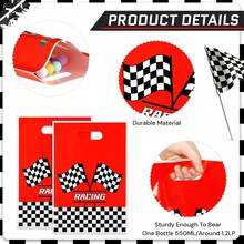 10/20/50pcs Racing Car Birthday Party Favor Bags, Racing Theme Party Gift Bags With Handles, Racing Sports Theme Gift Bags, Baby Shower Decorations - Multicolor - View 5