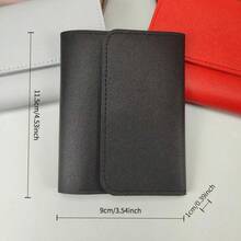 Pointer jumping Minimalist Short Women's Wallet, Student Multi-Function Card Holder Coin Purse, 70% Discount, Ultra-Thin Glossy Wallet - Multicolor - View 2