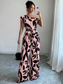 elegante de verano estilizador con estampado para mujer, ideal para vacaciones - Multicolor 2 - Ver 1