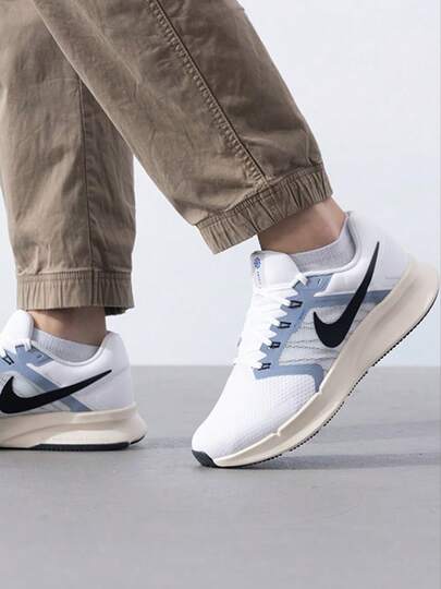  Nike Run Swift 3 舒適百搭減震耐磨透氣 低筒 休閒跑步鞋 男款 白藍