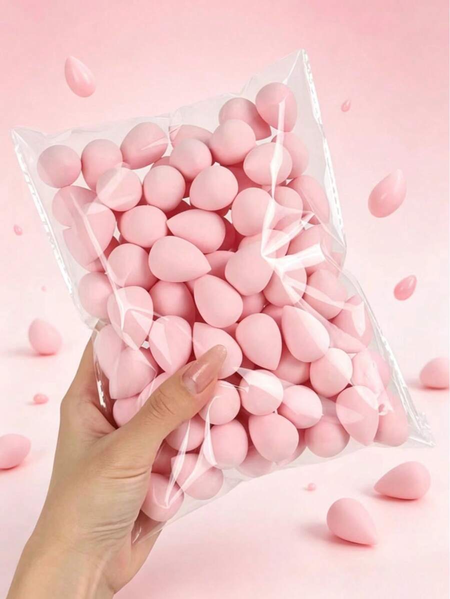 Mini Makeup Sponge Flawless For Liquid, Cream, And Powder, Multi-Color Makeup Sponges, Latex-Free Dry And Wet Dual-Use Foundation Makeup Puff, Suitable For All Skin Types. - Multicolor - View 1