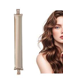 1pc/4pcs Women's Heatless Curling Set, New Non-Tangle Wave Curling Tool, Non-Damaging Curling Rod, Made Of Satin Material, Can Be Used During Sleep, Filled With High Elasticity Rubber, Soft And Durable. Suitable For Normal Hair Loose Curl Tool, European And American Minimalist Large Wave Sleep Curler. - Multicolor - View 16