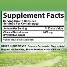 2 Bottles/240 Capsules Chanca Piedra Leaf -1600 Mg Per Serving - Urinary Tract And Gallbladder Health Supplement- Suitable For Men And Women - 2 chai - Xem 2