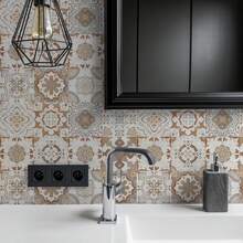 OUTANA 24pcs PVC Mandala Pattern Self-Adhesive Waterproof Wallpaper, Removable No-Residue Home Stickers. Classic Vintage Floral & Artistic Mandala Pattern Wall Decals For Bathroom, Kitchen, Bedroom, Living Room, Classroom, Room Decor, Furniture Refurbishment, Wall Panel Decoration - 583 - View 7