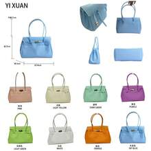 Tote Bag With Stitched Seams, Large Capacity, PVC Shoulder Bag - 純白 - 查看 3