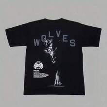 Darc Woes Oversized Athletic T-Shirt, Size S, For Fitness, Bodybuilding, And Gym Workouts, Featuring A Lightning Bolt Skull Design (Size 51611). This Classic 220g Cotton T-Shirt Is A Women's Essential, Soft And Comfortable, And Suitable For Everyone, Whether Women Or Men. Made From Durable, High-Quality Fabric, It's Suitable For All Seasons, Soft To The Touch, And Built To Last. These Breathable T-Shirts Are Perfect For Fall, Holidays, Or As A Halloween Costume. - 黑色 - 查看 1