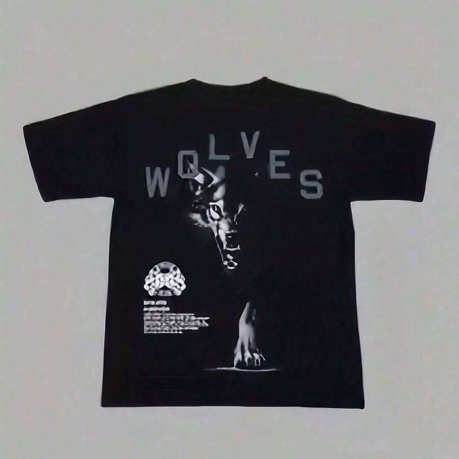 Darc Woes Oversized Athletic T-Shirt, Size S, For Fitness, Bodybuilding, And Gym Workouts, Featuring A Lightning Bolt Skull Design (Size 51611). This Classic 220g Cotton T-Shirt Is A Women's Essential, Soft And Comfortable, And Suitable For Everyone, Whether Women Or Men. Made From Durable, High-Quality Fabric, It's Suitable For All Seasons, Soft To The Touch, And Built To Last. These Breathable T-Shirts Are Perfect For Fall, Holidays, Or As A Halloween Costume. - 黑色 - 查看 1