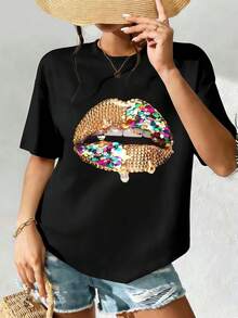 Women T-Shirts - Black - View 2