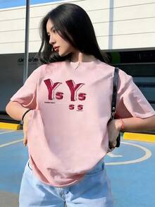 Short-Sleeve T-Shirt With Youthful Graphic Design,  Short-Sleeve T-Shirt For Spring And Summer 2026, Made In Mexico, 180 Grams. Cartoon Print, Couple Design, Suitable For Indoor Or Outdoor Wear. Crew Neck, Unisex, Ideal For Office And Leisure. One-Pack. - PK-P631577SLNDXZGY429 - 查看 3