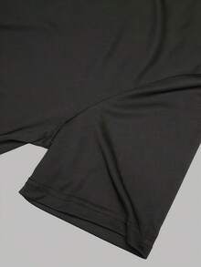 Camiseta de Tela Suave para Primavera y Verano, Camiseta Casual de Manga Corta, Camiseta de Moda para Mujer - Negro - Ver 5