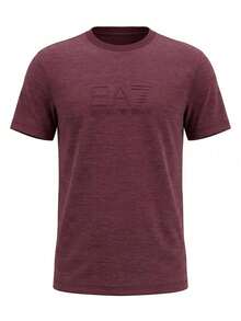 EA7 Men's Polo Shirt Red - Burgundy - View 4