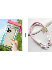 防水手機袋 雷射防水袋 游泳袋 IPX8 防水手機殼 相容 iPhone 手機防水袋 適合海灘與郵輪必需品 觸控螢幕 附掛繩 適用潛水、旅行、海灘、獨木舟、划船、郵輪、水上樂園、激流泛舟 觸控螢幕手機收納袋 可放護照、錢包、鑰匙 觸控螢幕游泳裝備收納袋 送禮給女性、男性、女孩、男孩、妻子、伴侶、學生 情人節、母親節、生日、畢業禮 - 彩色 - 查看 12
