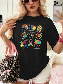Women T-Shirts - Black - View 1