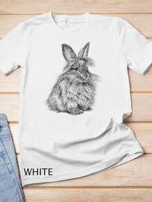 Cute Lionhead Bunny Rabbit Sketch S1Hirt Rabbit Lover T1S1Hirt Sweahirt. - Blanco - Ver 2