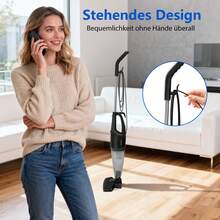 Aigostar Staubsauger mit Kabel 4 in 1, 600W Stabstaubsauger, 13KPA, 1L Kapazität, Leicht und Ideal für Zuhause, Sofa und Haustierreinigung - EU E-Typ Stecker (220-240V) - Übersicht 7