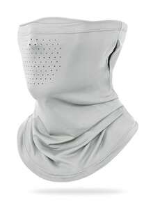 1pc Summer Ear Hanging Sun Protection Mask For Men, Outdoor Golf Sunscreen Ice Silk Mask, Sports Sunshade Neck Protection Fishing Cycling Motorcycle Full Face Mask, Breathable Mesh Feeling Ear Hanging Mask, Men's Lightweight Thin Quick Drying Face Cover - Multicolor - View 17
