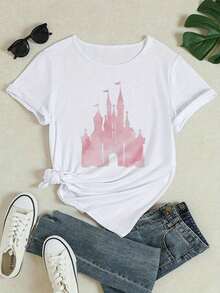 Camiseta Casual: Una Nueva y Elegante Camiseta Casual para Mujer con Mangas Cortas Estampadas y Cuello Redondo, Hecha de Tela Microelástica. Primavera y Verano: Esta cómoda camiseta presenta personajes de animales de dibujos animados en relieve y estampados de alfabeto. Camisetas gráficas para hombre, ropa occidental, camisas para hombre, camisetas gráficas para mujer, tops de verano, ropa de verano, camisetas gráficas 100% algodón, duraderas. - Blanco - Ver 7