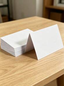 10/30/50Pcs 6x8 Inch White Blank Folded Cards, Bulk DIY Greeting Cards For Card Making Scrapbooking, Thank You Cards Invitations For All Occasions Party Supplies - Folding Cards - View 6