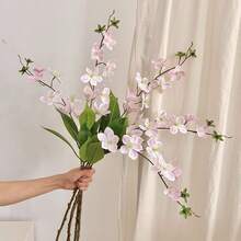 2pcs Artificial Jasmine Flower Hanging Decor For Balcony, Artistic Silk Flower, Lifelike Real Flower, Suitable For Home Decor Bouquet, Balcony Decor, DIY Wedding Bride Gift, Birthday Party Supplies, Tabletop Decor, Yard Decor, Wedding Decor Bouquet, Bouquet, Artificial Flower, Back To School Room Decor, Silk Lily Fake Flower - Multicolor - View 6