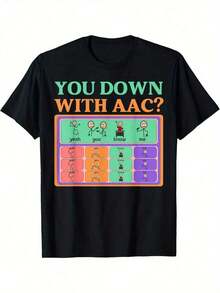 Camiseta AAC Awareness Alternative Communication You With AAC - Negro - Ver 7