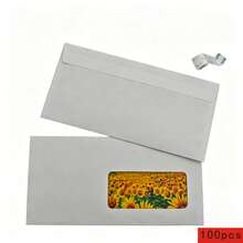 25/50/100 chiếc phong bì tự dính trắng, phong bì bảo vệ thông tin cá nhân có tem dán bóc được dùng cho tài liệu mật. - Hình chữ nhật - Xem 7