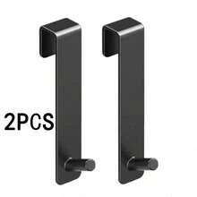 1/2pcs Plastic S-Shaped Bathroom Shower Door Hanging Hook, Towel Rack Mounted On Glass Door - Multicolor - View 16
