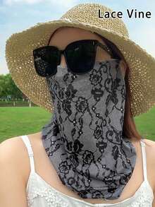 Outdoor UV Protection Breathable Sunscreen Face Mask, Ear-Hanging Neck Gaiter, Variety Of Printed Designs For Summer - Multicolor - View 2
